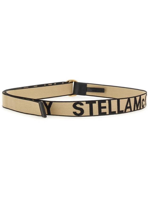 logo fabric belt beige - STELLA MCCARTNEY - BALAAN 4