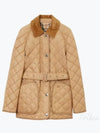 Diamond Quilted Nylon Jacket Beige - BURBERRY - BALAAN 2