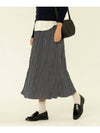 Coaster pleated long skirt gray gray - UNLIKELOOK - BALAAN 2