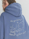 To My Huli Embroidered Hooded Top Teal Blue - CPGN STUDIO - BALAAN 1