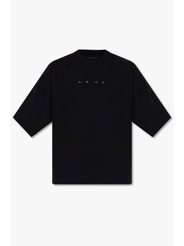 Shadow Project Graphic Interlock Mako Cotton Short Sleeve T-Shirt Black - STONE ISLAND - BALAAN 2