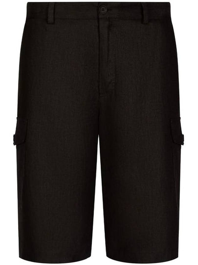 Linen Bermuda Shorts GV5TATGH253 - DOLCE&GABBANA - BALAAN 2