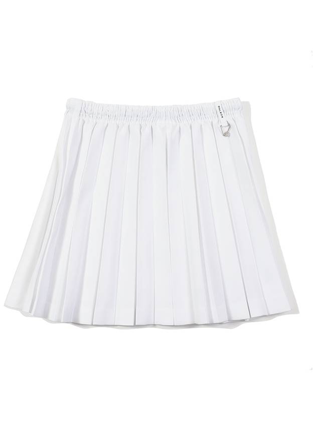 Banded pleated skirt WHITE WOMAN - MALBON GOLF - BALAAN 2