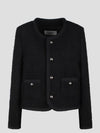 Chelsea Cashmere Bouclette Natté Jacket Black - CELINE - BALAAN 2