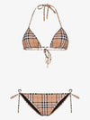 Women's Vintage Check Triangle Bikini Archives Beige - BURBERRY - BALAAN 9