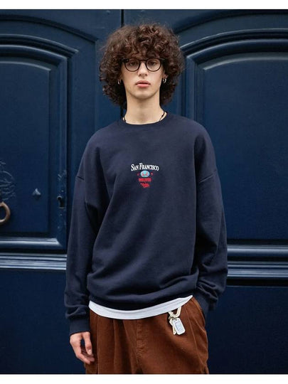 San Francisco Sweatshirt Navy - FLUKE - BALAAN 2