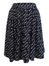 All Logo Print A Line Skirt Navy - KENZO - BALAAN 3