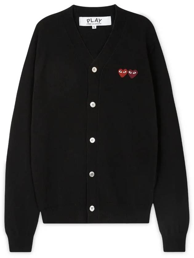 Heart patch wool cardigan AXN058 - COMME DES GARCONS PLAY - BALAAN 2