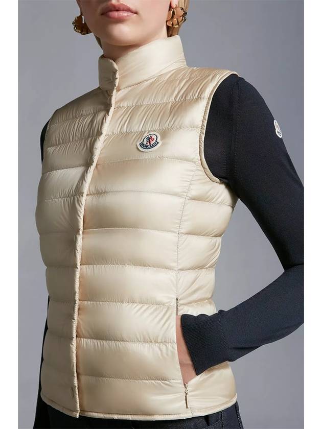 Liane down vest ivory - MONCLER - BALAAN 8