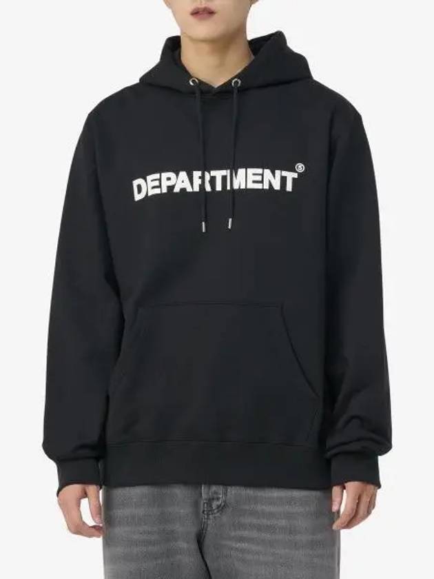 DEPARTMENT FIVE Logo Print Hood Nero UF5092FF0018999 - DEPARTMENT 5 - BALAAN 1