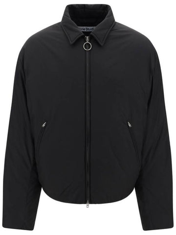 Puffer Zip-Up Short Padded Black - ACNE STUDIOS - BALAAN 1