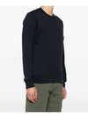 Wappen Patch Garment Dyed Sweatshirt Navy - STONE ISLAND - BALAAN 6