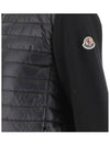 Women's High Neck Wool Padded Cardigan Black - MONCLER - BALAAN 5