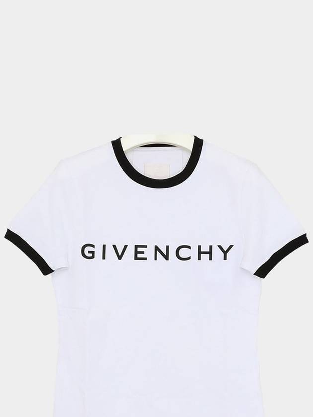 Archetype Slim Fit Cotton Short Sleeve T-Shirt White - GIVENCHY - BALAAN 2