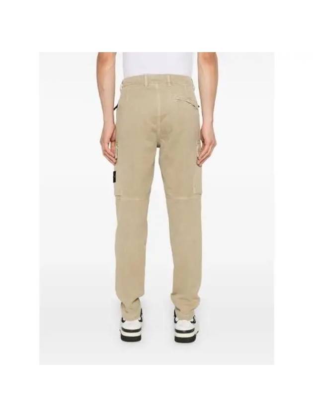 Compass Badge Cargo Straight Pants Beige - STONE ISLAND - BALAAN 5