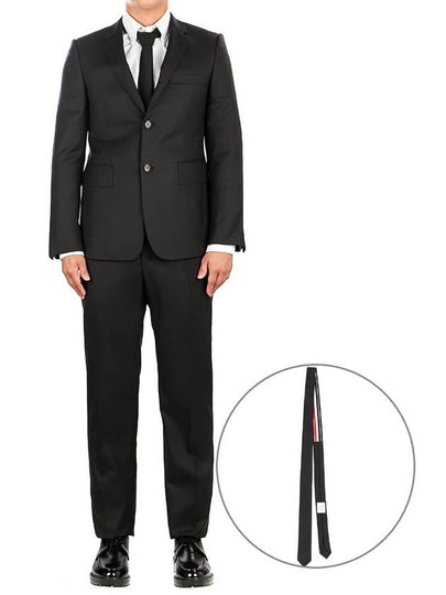 Men's Signature Classic Wool Suit Black - THOM BROWNE - BALAAN 2