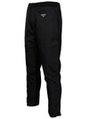 Logo Gabardine Re-Nylon Straight Pants Black - PRADA - BALAAN 3