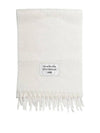 Logo Patch Fringe Muffler White - ACNE STUDIOS - BALAAN 2