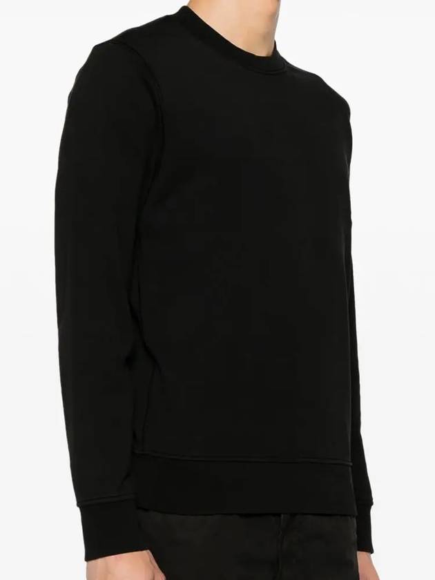 Wappen Patch Garment Dyed Sweatshirt Black - STONE ISLAND - BALAAN 4