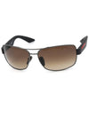 Eyewear Logo Linea Rossa Sunglasses Brown - PRADA - BALAAN 2