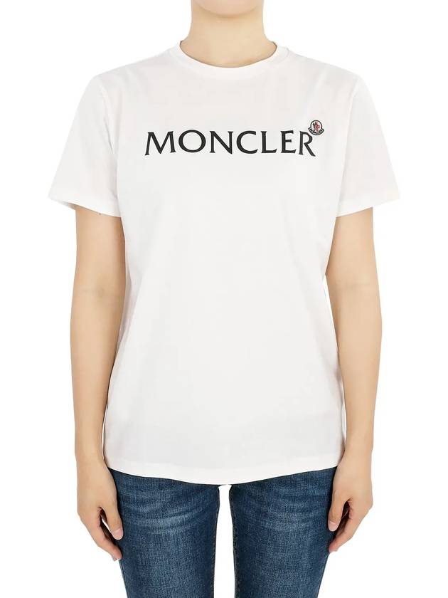 Kids lettering logo wappen short sleeve ivory 8C00003 89AFV 034 12 14A adult wearable - MONCLER - BALAAN 3