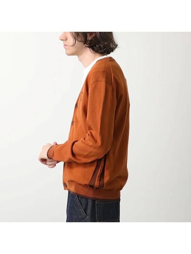 Bold Fox Head Cotton Cardigan Tobacco - MAISON KITSUNE - BALAAN 3