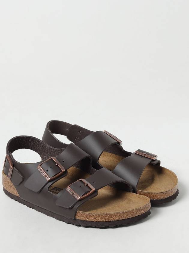 Milano Leather Narrow Sandals Dark Brown - BIRKENSTOCK - BALAAN 3