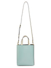 Museo Leather Logo Mini Tote Bag Light Blue - MARNI - BALAAN 10