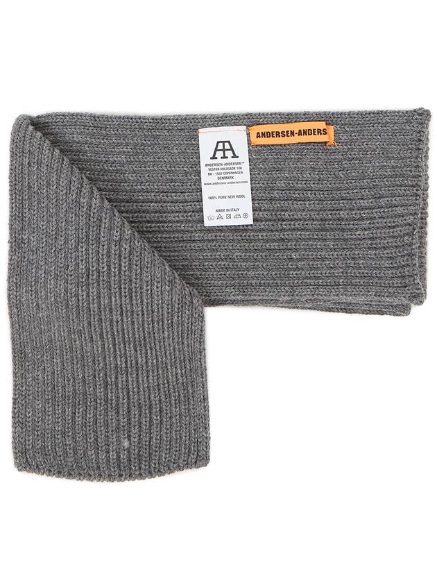 Wool Muffler Grey - ANDERSEN-ANDERSEN - BALAAN 5