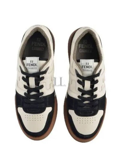 Match FF Logo Low Top Sneakers Black - FENDI - BALAAN 2