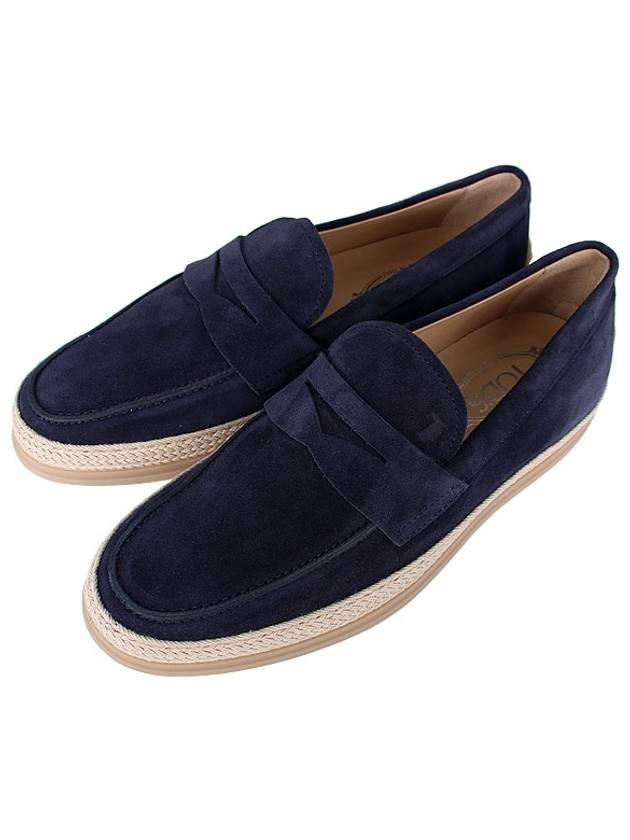 Flat Suede Loafers Blue - TOD'S - BALAAN 2