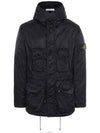 Wappen Patch Nylon Raso TC Hooded Jacket Black - STONE ISLAND - BALAAN 3