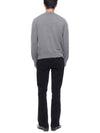 Diagonal Striped Merino Wool Pocket Pullover Knit Top Grey - THOM BROWNE - BALAAN 6