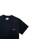 Cotton Square Label T-Shirt Black - WOOYOUNGMI - BALAAN 4