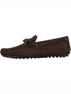 Men's City Gommino Suede Driving Shoes Brown - TOD'S - BALAAN 4