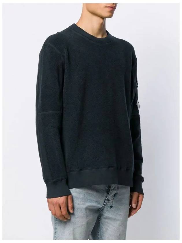 Lens Crew Neck Sweatshirt Navy - CP COMPANY - BALAAN 5