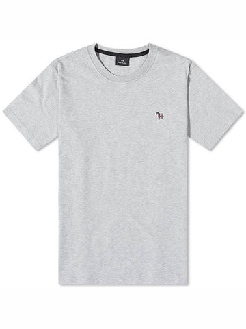 Zebra Logo Crew Neck Cotton Short Sleeve T-Shirt Grey - PAUL SMITH - BALAAN 1