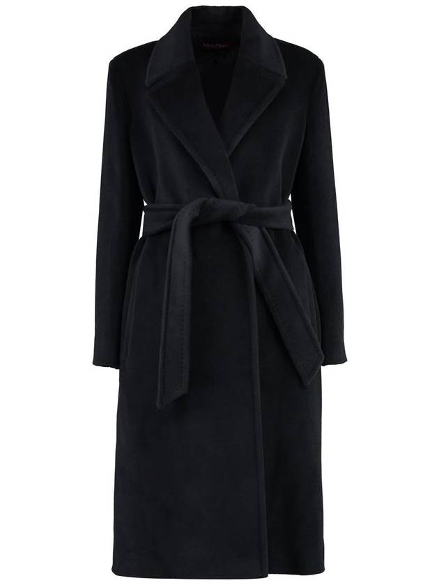 Asti Wool Single Coat Black - MAX MARA - BALAAN 2