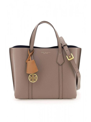 Perry Triple Compartment Small Tote Bag Dark Beige - TORY BURCH - BALAAN 1