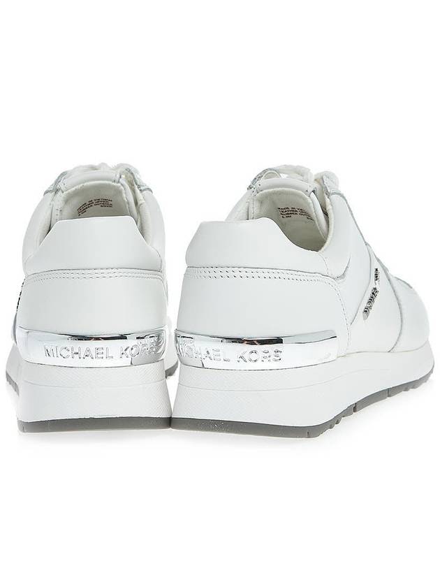 Allie Logo Leather Low Top Sneakers White - MICHAEL KORS - BALAAN 5