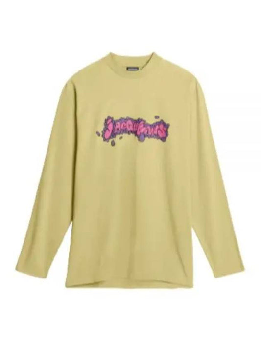 Desenho Manches Longues Daisy Logo Cotton Long Sleeve T-Shirt Green - JACQUEMUS - BALAAN 2