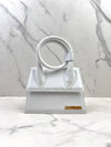 Le Chiquito Noeud Coiled Leather Tote Bag White - JACQUEMUS - BALAAN 3