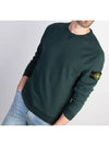 OLD Treatment Wappen Patch Crew Neck Sweatshirt Green - STONE ISLAND - BALAAN 4