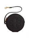 Ella Round Card Wallet Black - TORY BURCH - BALAAN 2