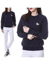 Chillax Fox Patch Classic Sweatshirt Navy - MAISON KITSUNE - BALAAN 3