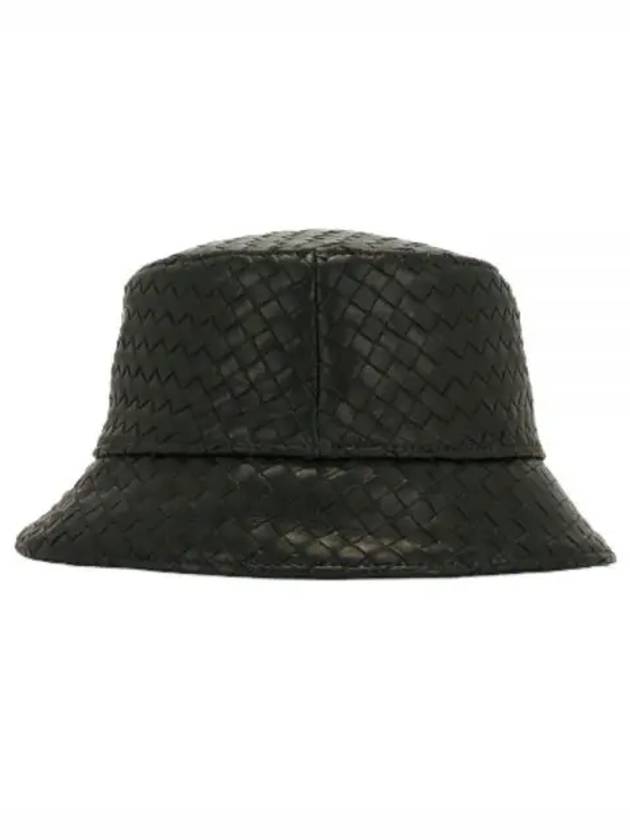 Intrecciato Leather Bucket Hat Brown - BOTTEGA VENETA - BALAAN 1