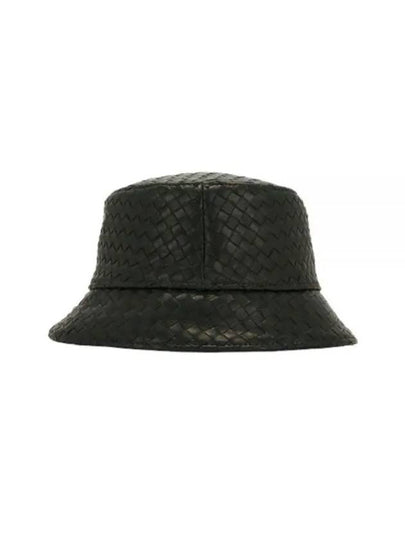 Intrecciato Leather Bucket Hat Brown - BOTTEGA VENETA - BALAAN 2