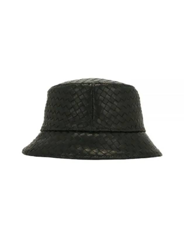 Intrecciato Leather Bucket Hat Brown - BOTTEGA VENETA - BALAAN 1