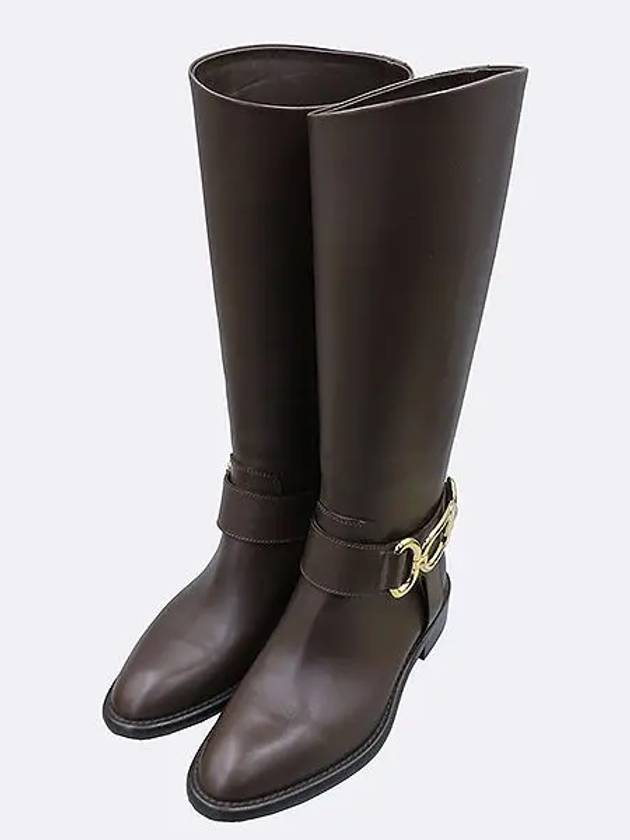 1ACAZP Westside Flat MARRON Color Women s High Boots 36size - LOUIS VUITTON - BALAAN 5