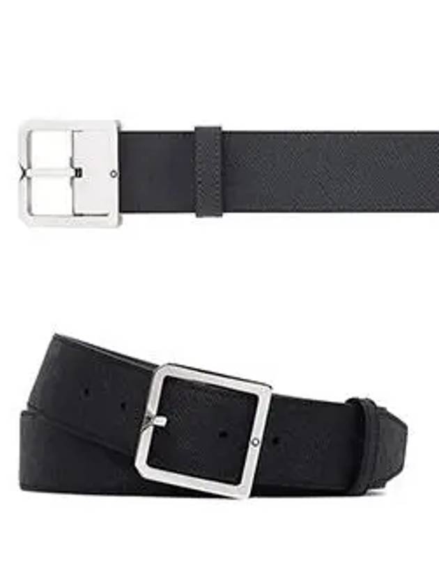 Men's Reversible Leather Belt Black - MONTBLANC - BALAAN 6